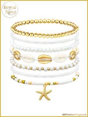 Bohemian Stackable Beach Bracelets Set Elastic Stretch
